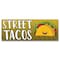 Signmission Street Tacos Banner Concession Stand Food Truck Single Sided B-30160 - alternate 1